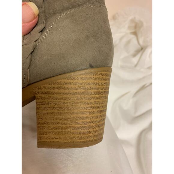 Qupid Ankle Boots Aztec Print Faux Suede Western Cowgirl Womens Size 8 - Picture 9 of 9